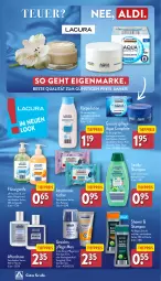 Gazetka promocyjna Aldi Nord - Von Montag - Gazetka - ważna od 24.02 do 24.02.2024 - strona 36 - produkty: aqua, creme, eis, flasche, flüssigseife, gesichtspflege, hyaluron, Körperlotion, kräuter, Lotion, Pflegecreme, reis, Seife, shampoo, Ti, tiefpreis, tücher
