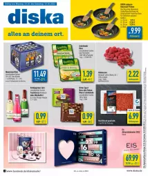 Gazetka promocyjna Diska - Prospekte - Gazetka - ważna od 08.10 do 08.10.2022 - strona 1 - produkty: Adventskalender, aktionspreis, alkohol, angebot, angebote, beere, beeren, bier, Clin, deka, ecco, eis, flasche, fleisch, frucht, fruchtsecco, grünländer, hackfleisch, hackfleisch gemischt, himbeer, himbeere, himbeeren, kakao, Käse, mönchshof, nuss, pfanne, reis, ritter, ritter sport, rotkäppchen, Schal, Schale, schoko, schokolade, sekt, Sport, Ti