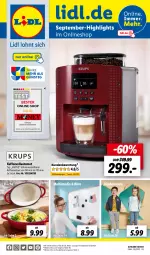 Gazetka promocyjna Lidl - Aktuelle Onlineshop-Highlights - Gazetka - ważna od 30.09 do 30.09.2023 - strona 1 - produkty: auto, kaffee, kaffeevollautomat, Kinder, küche, Mode, ndk, Ti