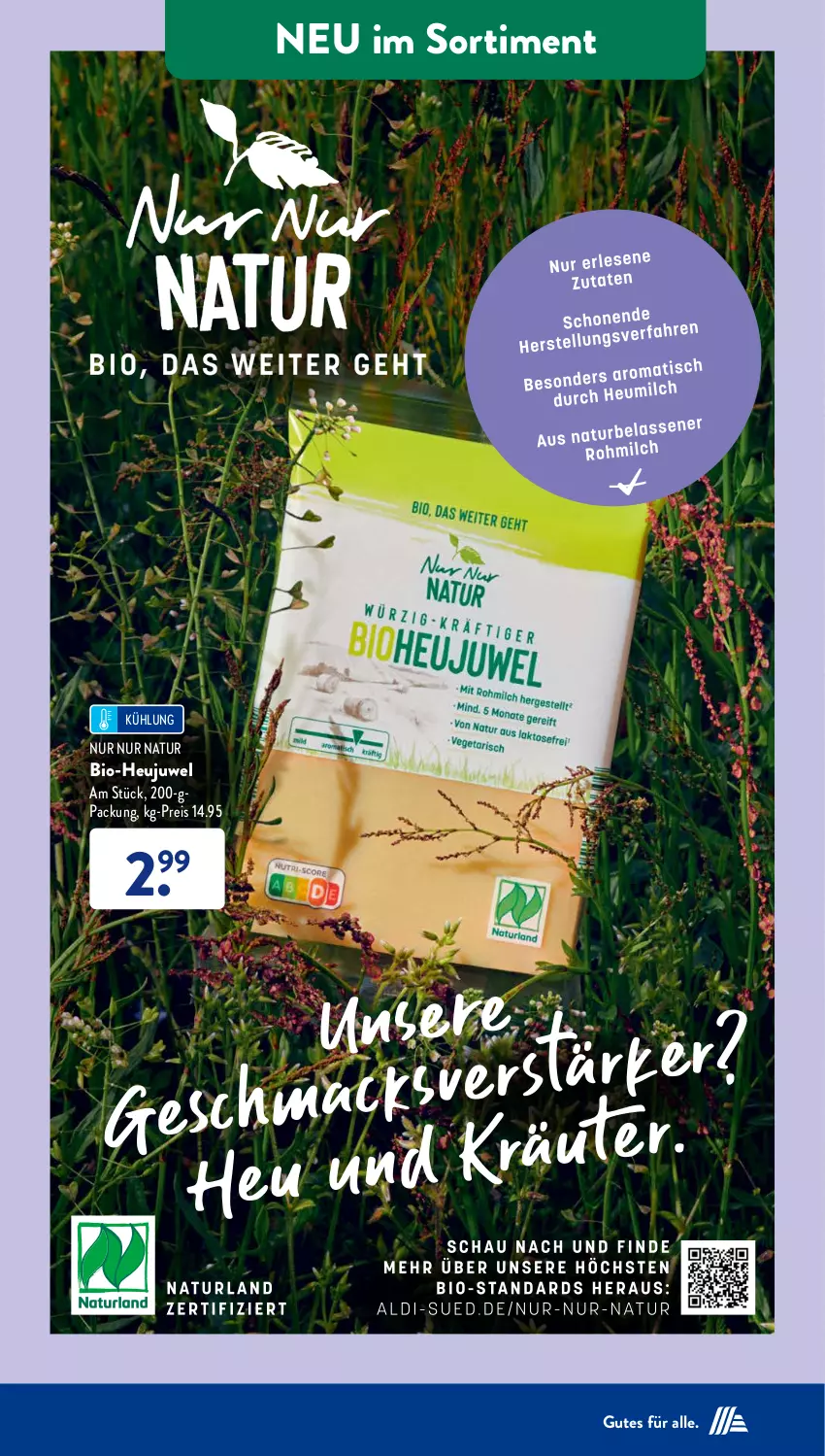 Aktueller Prospekt AldiSud - NÄCHSTE WOCHE - von 03.07 bis 08.07.2023 - strona 38 - produkty: bio, eis, Heu, Heujuwel, natur, reis, Ti