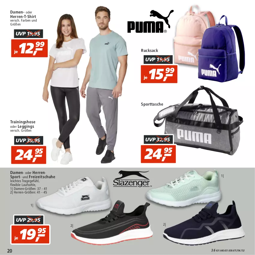 Aktueller Prospekt Real - von 01.08 bis 06.08.2022 - strona 20 - produkty: Freizeitschuhe, gin, herren-t-shirt, hose, leggings, rucksack, sac, schuhe, shirt, Sport, sporttasche, T-Shirt, Tasche, Trainingshose