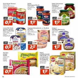 Gazetka promocyjna Real - Gazetka - ważna od 06.08 do 06.08.2022 - strona 10 - produkty: aufstrich, barilla, beutel, brot, brotaufstrich, eis, filet, filets, fisch, Getrocknete Tomaten, gin, hering, Herings, heringsfilets, kartoffel, Knödel, kochbeutel, Kühne, Muscheln, nudel, nudeln, original thüringer, oro di parma, pasta, pasta-sauce, pfanni, püree, reis, ring, sauce, saucen, saupiquet, Sprotten, thunfisch, Ti, tomate, tomaten, wurst, Yum Yum