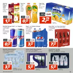 Gazetka promocyjna Real - Gazetka - ważna od 06.08 do 06.08.2022 - strona 13 - produkty: Alwa, amecke, Cap, capri-sun, cola, drink, eis, elle, energy drink, flasche, fuze tea, gerolsteine, gerolsteiner, mineralwasser, natur, pepsi, red bull, reis, rel, säfte, Schwip Schwap, Sprudel, steiner, Ti, wasser