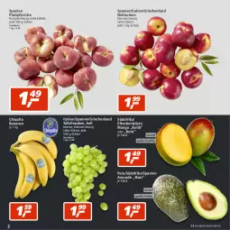 Gazetka promocyjna Real - Gazetka - ważna od 06.08 do 06.08.2022 - strona 2 - produkty: avocado, banane, bananen, chiquita, eis, früchte, mango, Nektar, nektarinen, pfirsich, pfirsiche, plattpfirsiche, reis, Schal, Schale, tafeltrauben, Ti, trauben