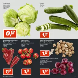 Gazetka promocyjna Real - Gazetka - ważna od 06.08 do 06.08.2022 - strona 3 - produkty: aust, braun, champignon, champignons, eis, eisbergsalat, Elan, paprika, reis, rispentomaten, salat, Schal, Schale, Ti, tomate, tomaten, zucchini, zwiebel, zwiebeln