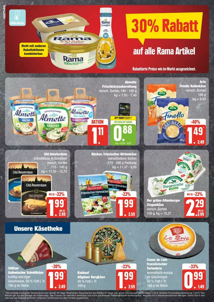 Aktueller Prospekt Edeka - Prospekte - von 22.06 bis 29.06.2024 - strona 10 - produkty: brie, deka, Käse, LG, mac, tee, Ti, torte, ZTE