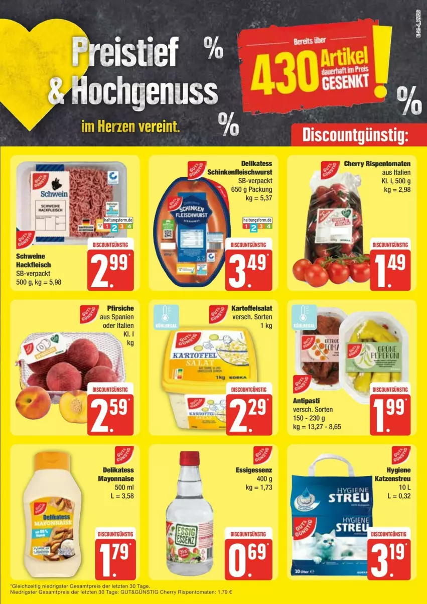 Aktueller Prospekt Edeka - Prospekte - von 22.06 bis 29.06.2024 - strona 21 - produkty: discount, eis, essig, mayonnaise, reis, rispentomaten, Ti, tomate, tomaten, Yo, ZTE