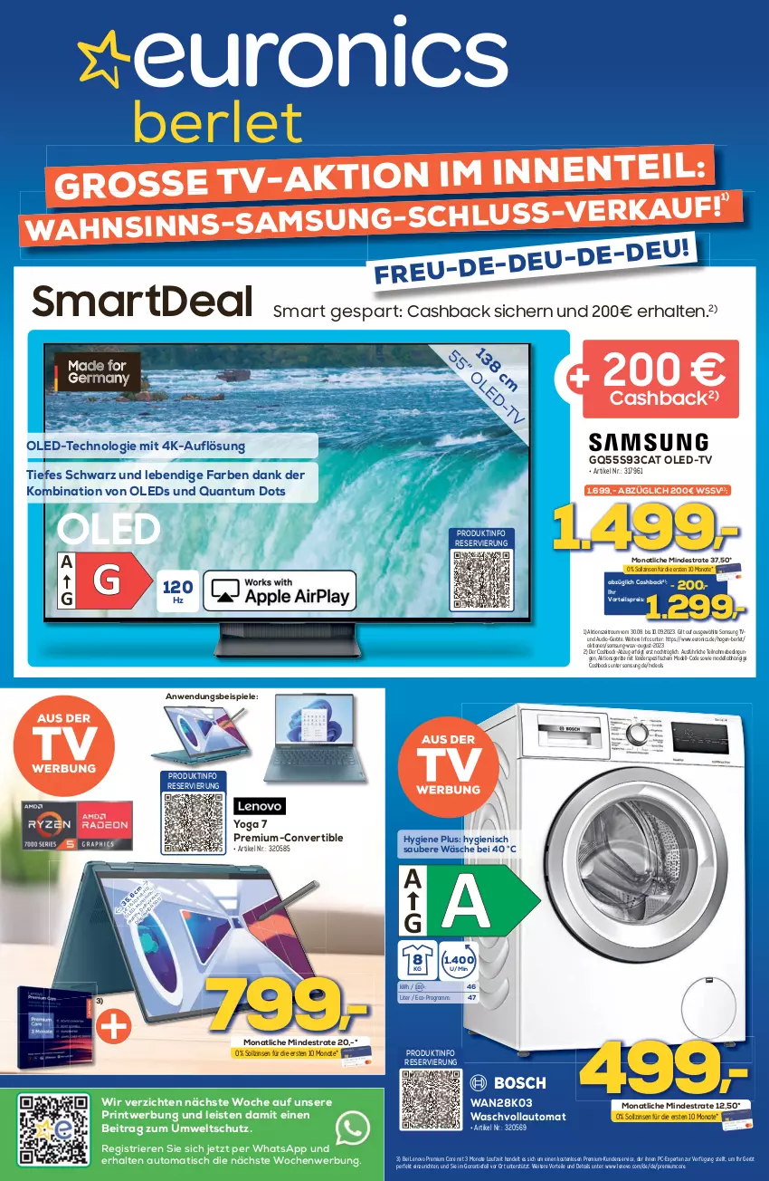 Aktueller Prospekt Berlet - Markt ändern > - von 04.09 bis 10.09.2023 - strona 1 - produkty: auto, dell, eis, fisch, fische, K2, leds, lenovo, LG, Mode, Oled-TV, reis, Samsung, Samsung TV, Spezi, Spiele, Ti, tisch, vorteilspreis, waschvollautomat, Yo