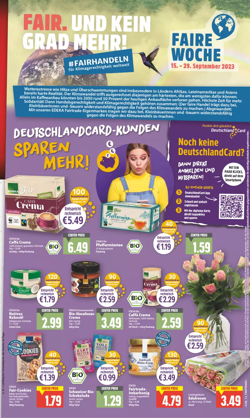 Aktueller Prospekt Edeka - Angebote der Woche - von 18.09 bis 23.09.2023 - strona 13 - produkty: eis, reis, smartphone, Ti, ZTE