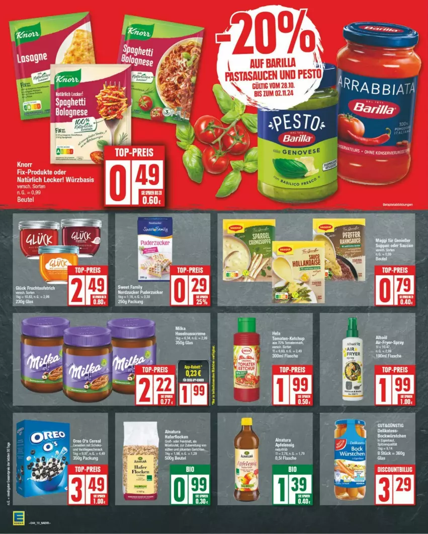 Aktueller Prospekt Edeka - Prospekte - von 28.10 bis 02.11.2024 - strona 10 - produkty: beutel, bio, eis, knorr, reis, tee, Ti, top-preis