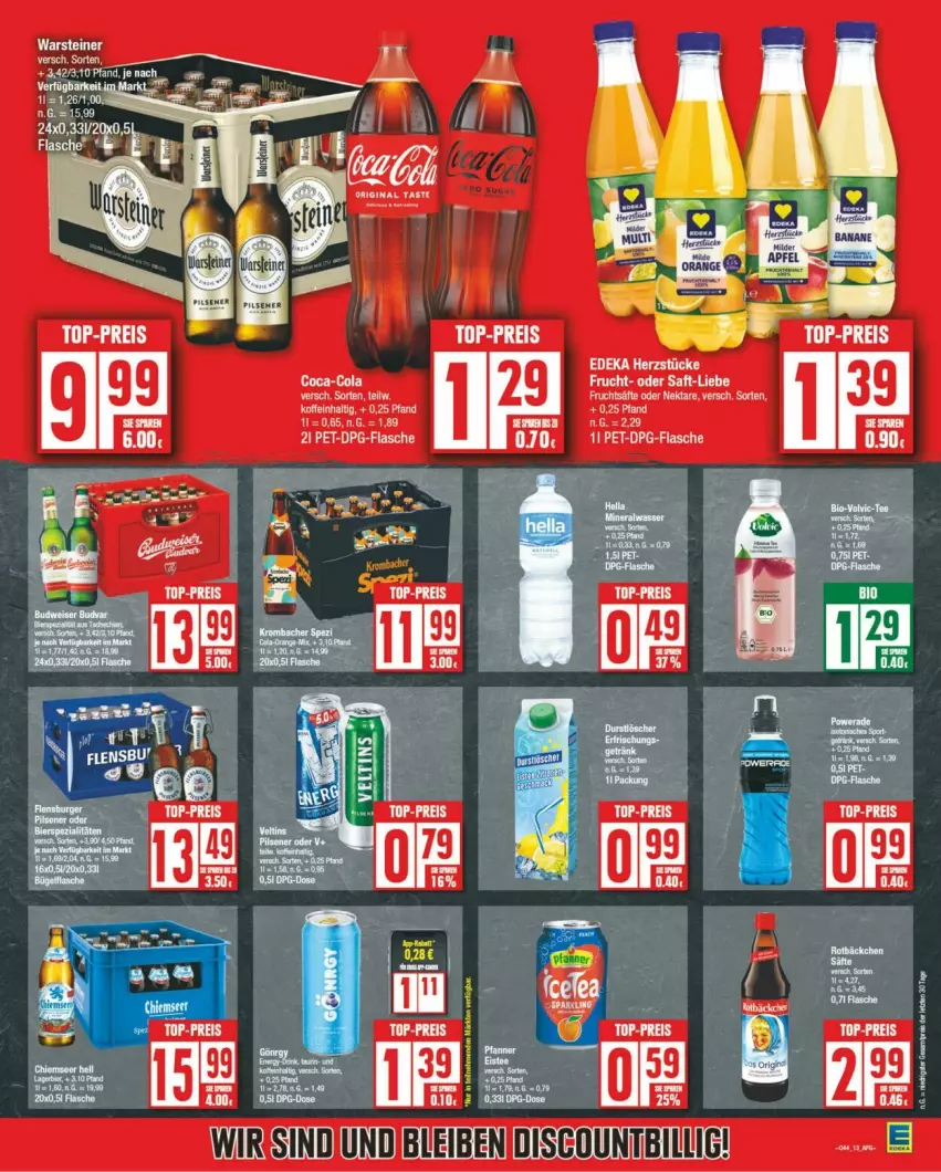 Aktueller Prospekt Edeka - Prospekte - von 28.10 bis 02.11.2024 - strona 13 - produkty: auto, eier, eis, flasche, reis, steiner, tee, top-preis, warsteiner