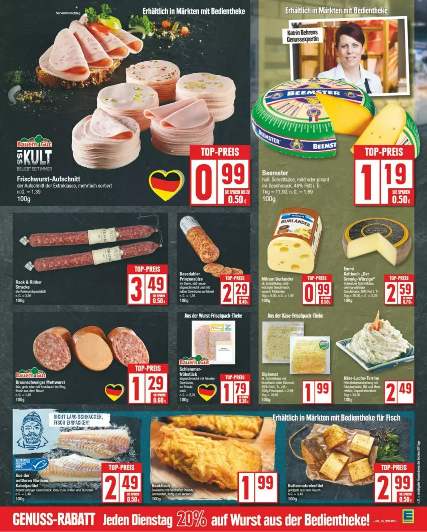 Aktueller Prospekt Edeka - Prospekte - von 28.10 bis 02.11.2024 - strona 5 - produkty: auer, Bau, Bauer, dip, eier, eis, HP, Käse, knoblauch, mac, mit knoblauch, reis, ring, Ti, top-preis