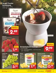 Gazetka promocyjna Netto Marken-Discount - Filial-Angebote - Gazetka - ważna od 24.12 do 24.12.2022 - strona 5 - produkty: ananas, angebot, asti, beere, beeren, bestpreis, edelstahl, eis, erdbeere, erdbeeren, Fondue, gabel, LG, mandarin-orangen, orange, orangen, reis, saro, sarotti, Schal, Schale, Schmelzschale, schoko, schokolade, schokoladen, Ti, trauben, ZTE, zucker