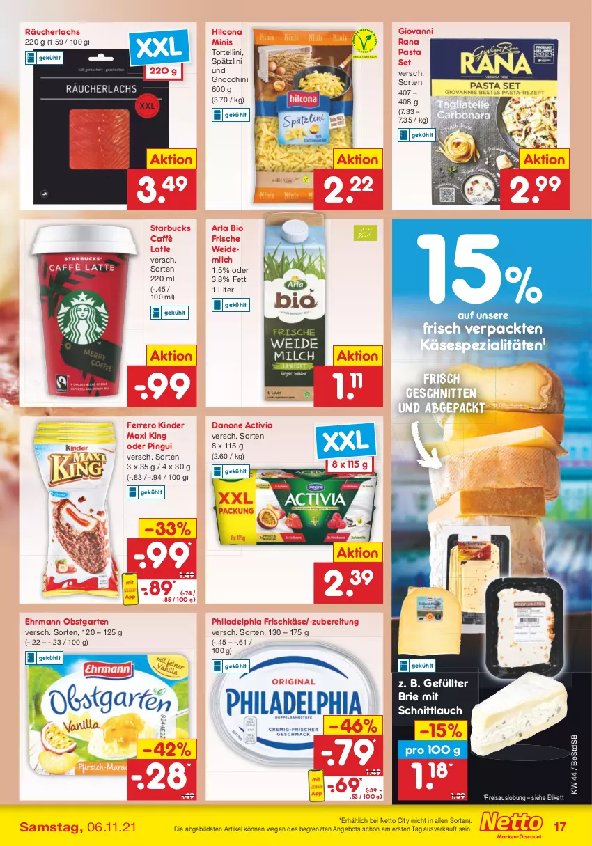 Aktueller Prospekt Netto Marken-Discount - Filial Angebote - von 01.11 bis 06.11.2021 - strona 17