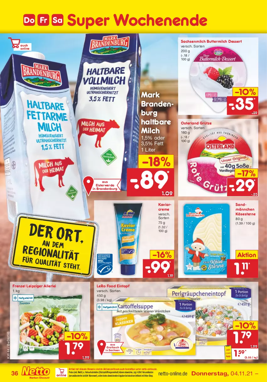 Aktueller Prospekt Netto Marken-Discount - Filial Angebote - von 01.11 bis 06.11.2021 - strona 36