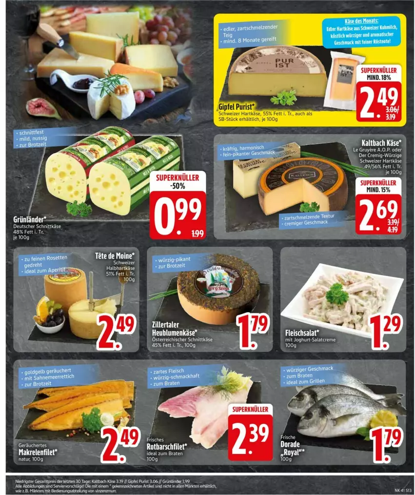Aktueller Prospekt Edeka - Prospekte - von 05.10 bis 10.10.2026 - strona 15 - produkty: Dorade, eis, grünländer, hartkäse, Käse, lion, reis, Ti, ZTE