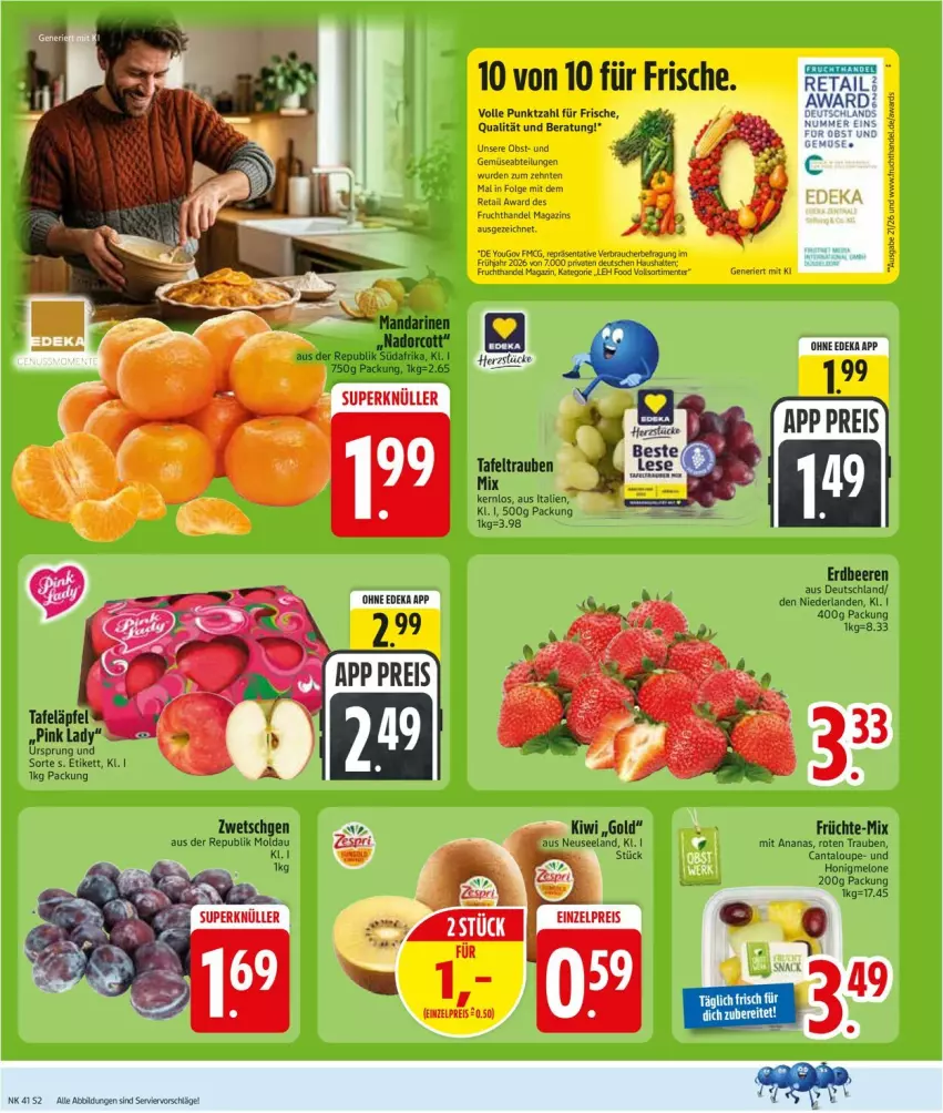 Aktueller Prospekt Edeka - Prospekte - von 05.10 bis 10.10.2026 - strona 4 - produkty: deka, eis, reis