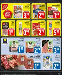 Gazetka promocyjna Edeka - Prospekte - Gazetka - ważna od 10.10 do 10.10.2026 - strona 19 - produkty: buch, Cabanossi, deka, dell, Edelsalami, eis, fleisch, Geflügel, gin, hinterkochschinken, Holz, im zarten saitling, Kalbfleisch, Käse, kochschinken, leberkäs, leberkäse, leberwurst, mit kalbfleisch, mortadella, pfeffer, prosciutto, prosciutto crudo, Prosciutto di Parma, rohschinken, salami, schinken, schwein, schweine, schweinefleisch, spitzenqualität, Ti, wein, weine, Weißwurst, wiener, wiener würstchen, wurst, würstchen