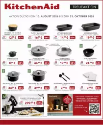 Gazetka promocyjna Edeka - Prospekte - Gazetka - ważna od 10.10 do 10.10.2026 - strona 28 - produkty: Backform, decke, Deckel, deka, eis, elle, Glasdeckel, handtücher, KitchenAid, Kochtopf, küche, kuchen, Küchen, Löffel, pasta, pfanne, Quiche, reis, schmorpfanne, Ti, topf, tücher