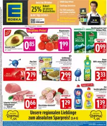 Gazetka promocyjna Edeka - Prospekte - Gazetka - ważna od 10.10 do 10.10.2026 - strona 3 - produkty: aufschnitt, avocado, bier, bierschinken, eis, filet, flasche, geschirr, geschirrspülmittel, haltbare milch, iglo, LG, milch, pril, rapso, rapsöl, reines rapsöl, reis, rispentomaten, schinken, schlemmer-filet, schnitzel, schwein, schweine, schweine-schnitzel, spülmittel, Ti, tomate, tomaten, wein, weine