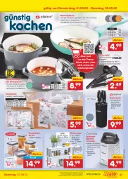 Gazetka promocyjna Netto Marken-Discount - Filial-Angebote - Gazetka - ważna od 03.09 do 03.09.2022 - strona 37 - produkty: angebot, bratpfanne, decke, dekokissen, Draht, edelstahl, eis, herdarten, kissen, Kochtopf, küche, Küchen, Küchenhelfer, Küchenregal, Läufer, maille, messer, messerblock, mitteldecke, pfanne, regal, Reinigung, reis, ring, sitzkissen, spülmaschinen, stielkasserolle, Ti, tisch, tischläufer, Tischwäsche, topf, ZTE