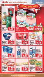 Gazetka promocyjna Famila - Prospekte - Gazetka - ważna od 17.12 do 17.12.2022 - strona 10 - produkty: almighur, almighurt, bärenmarke, Becher, blätterteig, butter, Dany, dany sahne, ehrmann, ehrmann almighurt, eis, flasche, früchte, gin, haltbare milch, irische butter, joghur, joghurt, kartoffel, kartoffelsalat, kerrygold, kühlregal, milch, natur, naturjoghurt, Popp, rahmjoghurt, regal, reis, sahne, salat, schlagsahne, starbucks, tante fanny, vanille, weihenstephan, ZTE