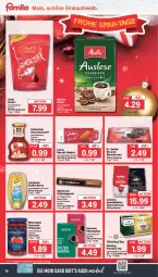 Gazetka promocyjna Famila - Prospekte - Gazetka - ważna od 17.12 do 17.12.2022 - strona 16 - produkty: beutel, biscoff, bohne, bohnen, brownie, dessert, desserts, dessertsauce, Dr. Oetker, eduscho, eis, espresso, filterkaffee, flasche, kaffee, kaffeekapseln, kuchen, langnese, lavazza, lindor, lindt, melitta, mövenpick, nespresso, reis, sauce, saucen, Schwartau, Spezi, starbucks, tee, Ti, ZTE