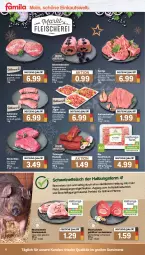 Gazetka promocyjna Famila - Prospekte - Gazetka - ważna od 17.12 do 17.12.2022 - strona 4 - produkty: bio, braten, eis, filet, fleisch, für grill und pfanne, gewürz, grill, grill und pfanne, gyros, hackfleisch, kalbsschnitzel, kotelett, küche, kuchen, Küchen, lachs, Lachsbraten, Lebkuchen, mab, mit zwiebeln, natur, nero, pfanne, pflaume, Ria, rind, rinder, rinderfilet, ring, rouladen, saft, schinken, schnitzel, schwein, schweine, schweinefleisch, Schweinelachs, Schweineroulade, Ti, und pfanne, wein, weine, zwiebel, zwiebeln