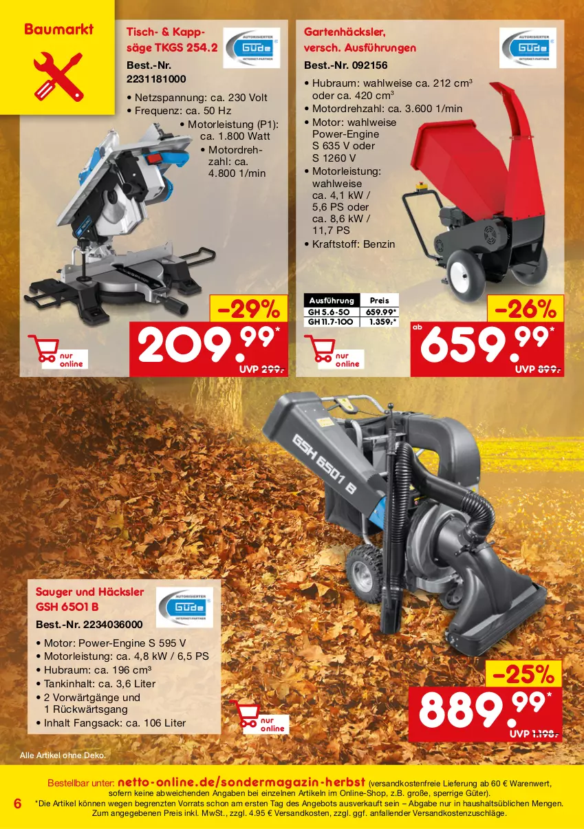 Aktueller Prospekt Netto Marken-Discount - Online-SondermagazinHerbst - von 02.09 bis 31.10.2021 - strona 6