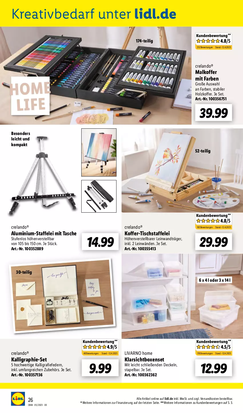 Aktueller Prospekt Lidl - Aktuelle Onlineshop-Highlights - von 01.05 bis 31.05.2023 - strona 26 - produkty: decke, Deckel, Elan, Holz, Klarsichtbox, koffer, ndk, rel, Tasche, Ti, tisch, ZTE