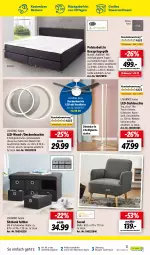 Gazetka promocyjna Lidl - Aktuelle Onlineshop-Highlights - Gazetka - ważna od 31.05 do 31.05.2023 - strona 21 - produkty: auer, Bank, bett, decke, deckenleuchte, dell, dimmer, korb, led-stehleuchte, Leuchte, leuchtmittel, Liege, Mode, ndk, polsterbett, Ria, ring, schubladen, sessel, sitzbank, stehleuchte, Ti, topper, ventilator