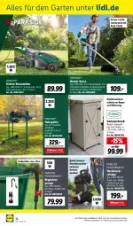 Gazetka promocyjna Lidl - Aktuelle Onlineshop-Highlights - Gazetka - ważna od 31.05 do 31.05.2023 - strona 36 - produkty: auto, Brei, dell, eis, Elektro, elektro-rasenmäher, Garten, Holz, Holzspalter, kraft, Mode, ndk, Parkside, rasen, rasenmäher, rasentrimmer, reiniger, reis, sac, Schrank, Ti, ZTE