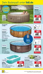 Gazetka promocyjna Lidl - Aktuelle Onlineshop-Highlights - Gazetka - ważna od 31.05 do 31.05.2023 - strona 8 - produkty: Bad, bestway, dell, eis, family pool, Mode, ndk, pool, ring, steel pro, tee, Ti, wasser, Whirlpool, ZTE