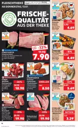 Gazetka promocyjna Kaufland - Prospekt - Gazetka - ważna od 19.07 do 19.07.2023 - strona 18 - produkty: angebot, beef, braten, champignon, champignons, eis, elle, fleisch, Fleischspieße, geschnetzeltes, gulasch, jungbullen, Kalbfleisch, kalbsschnitzel, kotelett, kräuter, kräutern, küche, mit paprika, Nackensteak, paprika, purland, rind, rinder, rindergulasch, roastbeef, saft, schinken, schinkenbraten, schnitten, schnitzel, schwein, schweine, schweinekotelett, schweinenacken, schweinerücken, steak, Ti, wein, weine, Zelt, ZTE, zwiebel, zwiebeln