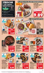 Gazetka promocyjna Kaufland - Prospekt - Gazetka - ważna od 19.07 do 19.07.2023 - strona 19 - produkty: angebot, angebote, backofen, besteck, braten, bratwurst, brie, burger, eis, elle, fleisch, fleisch in selbstbedienung, geschirr, gewürz, gin, grill, hamburger, ilag, jungbullen, Käse, küche, lamm, natur, Ofen, original thüringer, pfeffer, purland, rind, rinder, Rinderroulade, rinderrouladen, ring, rostbratwurst, rouladen, rum, rumpsteak, sauce, schnitzel, schwein, schweine, schweinerücken, steak, teller, thüringer rostbratwurst, Ti, tomate, tomaten, weichkäse, wein, weine, wurst, würzsauce