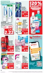 Gazetka promocyjna Kaufland - Prospekt - Gazetka - ważna od 19.07 do 19.07.2023 - strona 28 - produkty: angebot, bürste, coupon, coupons, creme, deo, deospray, Dr. Best, einwegrasierer, elle, ente, garnier, gin, gsw, kaltwachsstreifen, Make-up, mizellen, Mizellen Reinigungswasser, mundspülung, Old Spice, rasierer, reifen, Reinigung, reinigungstücher, sensodyne, spülung, Ti, tücher, veet, wasser, wilkinson, zahnbürste, zahncreme, ZTE