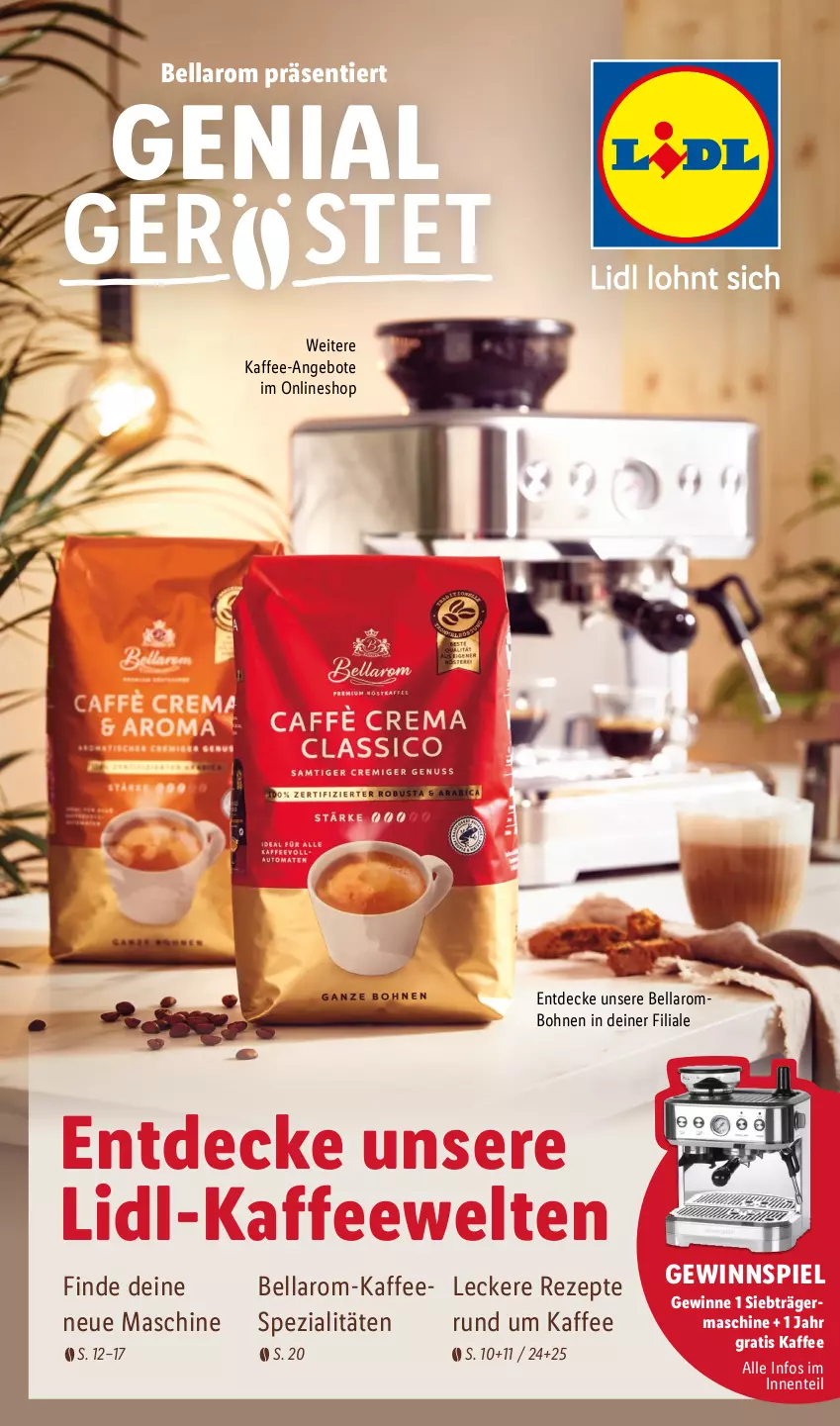 Aktueller Prospekt Lidl - Kaffee Magazin - von 25.09 bis 15.10.2022 - strona 1 - produkty: angebot, angebote, bohne, bohnen, decke, ente, Germ, gewinnspiel, kaffee, rezept, rezepte, Spezi, Ti