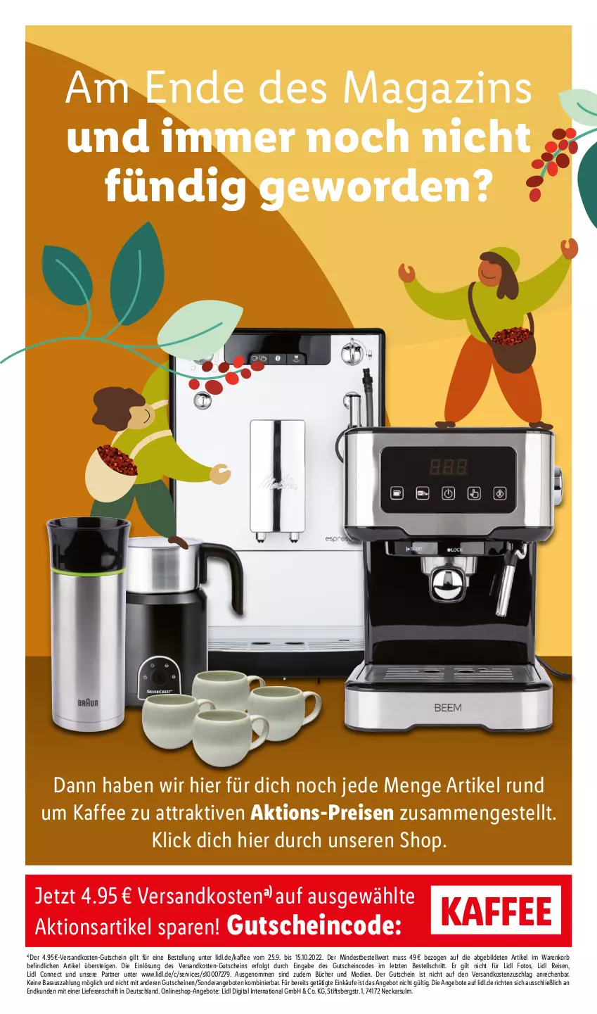 Aktueller Prospekt Lidl - Kaffee Magazin - von 25.09 bis 15.10.2022 - strona 28 - produkty: angebot, angebote, eis, gutschein, gutscheine, kaffee, korb, LG, magazin, ndk, reis, Ti, ZTE