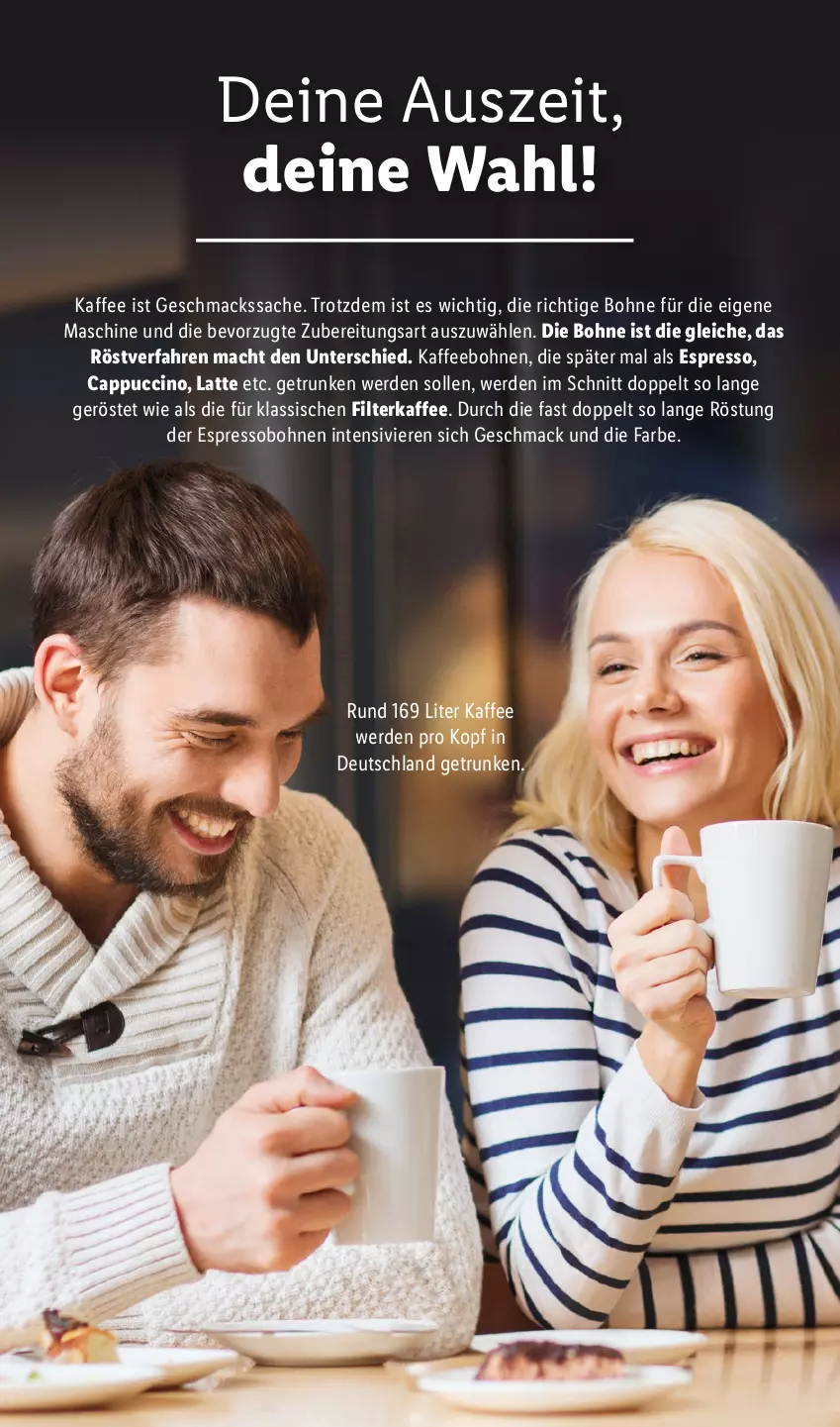 Aktueller Prospekt Lidl - Kaffee Magazin - von 25.09 bis 15.10.2022 - strona 4 - produkty: bohne, bohnen, Cap, cappuccino, cin, eis, erde, espresso, filterkaffee, kaffee, kaffeebohnen, latte, mac, sac, Ti