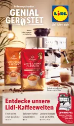 Gazetka promocyjna Lidl - Kaffee Magazin - Gazetka - ważna od 15.10 do 15.10.2022 - strona 1 - produkty: angebot, angebote, bohne, bohnen, decke, ente, Germ, gewinnspiel, kaffee, rezept, rezepte, Spezi, Ti