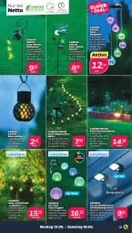 Gazetka promocyjna Netto - Woche 20 - Gazetka - ważna od 18.05 do 18.05.2024 - strona 21 - produkty: auer, Beetumrandung, Bewegungssensor, Birnen, ente, Gießkanne, grundig, Kette, Kugel, laterne, leds, Leuchte, leuchten, lichterkette, Ria, Ti