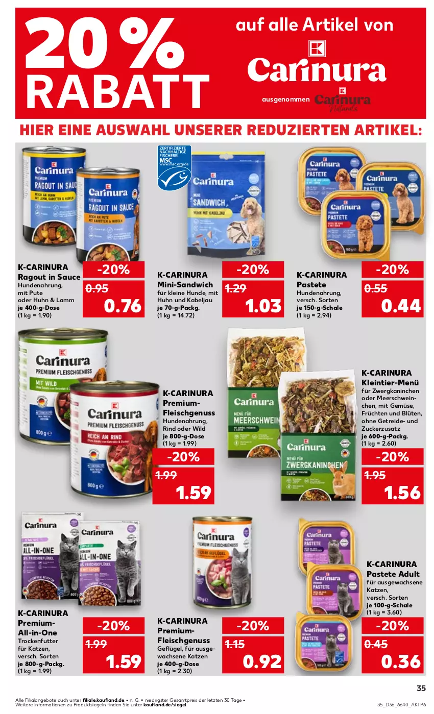 Aktueller Prospekt Kaufland - Prospekt - von 05.09 bis 11.09.2024 - strona 35 - produkty: angebot, angebote, Blüte, eis, fleisch, früchte, früchten, Geflügel, hundenahrung, lamm, leine, mit gemüse, nuss, pastete, pute, Ragout, reis, rind, sandwich, sauce, Schal, Schale, schwein, Ti, trockenfutter, wein, Wild, ZTE, zucker