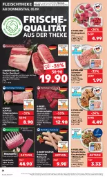 Gazetka promocyjna Kaufland - Prospekt - Gazetka - ważna od 11.09 do 11.09.2024 - strona 20 - produkty: angebot, beef, braten, bratwurst, champignon, champignons, eis, elle, fleisch, für grill und pfanne, geschnetzeltes, grill, grill und pfanne, gulasch, hackfleisch, ideal für grill, ideal für grill und pfanne, jungbullen, kotelett, krone, küche, lachs, lamm, natur, Nordsee, pfanne, purland, rind, rinder, rindergulasch, Rinderroulade, rinderrouladen, roastbeef, rouladen, saft, salz, schnitten, schwein, schweine, Schweinehackfleisch, schweinekotelett, schweinerücken, steak, Ti, und pfanne, wein, weine, wurst, Zelt, ZTE