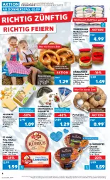 Gazetka promocyjna Kaufland - Prospekt - Gazetka - ważna od 11.09 do 11.09.2024 - strona 8 - produkty: Allmikäs, angebot, auer, Bau, Bauer, Becher, Bergkäse, brötchen, burger, cambozola, eier, gin, hafer, haferflocken, händlmaier, hartkäse, Hausmacher, hero, Käse, Kranz, landkäse, Lauchzwiebel, LG, Limburger, mac, mehl, milch, ndk, obazda, rel, rouge, rougette, Rubius, senf, St. Mang, Ti, weichkäse, Weißwurst, weizenmehl, wurst, ZTE, zwiebel