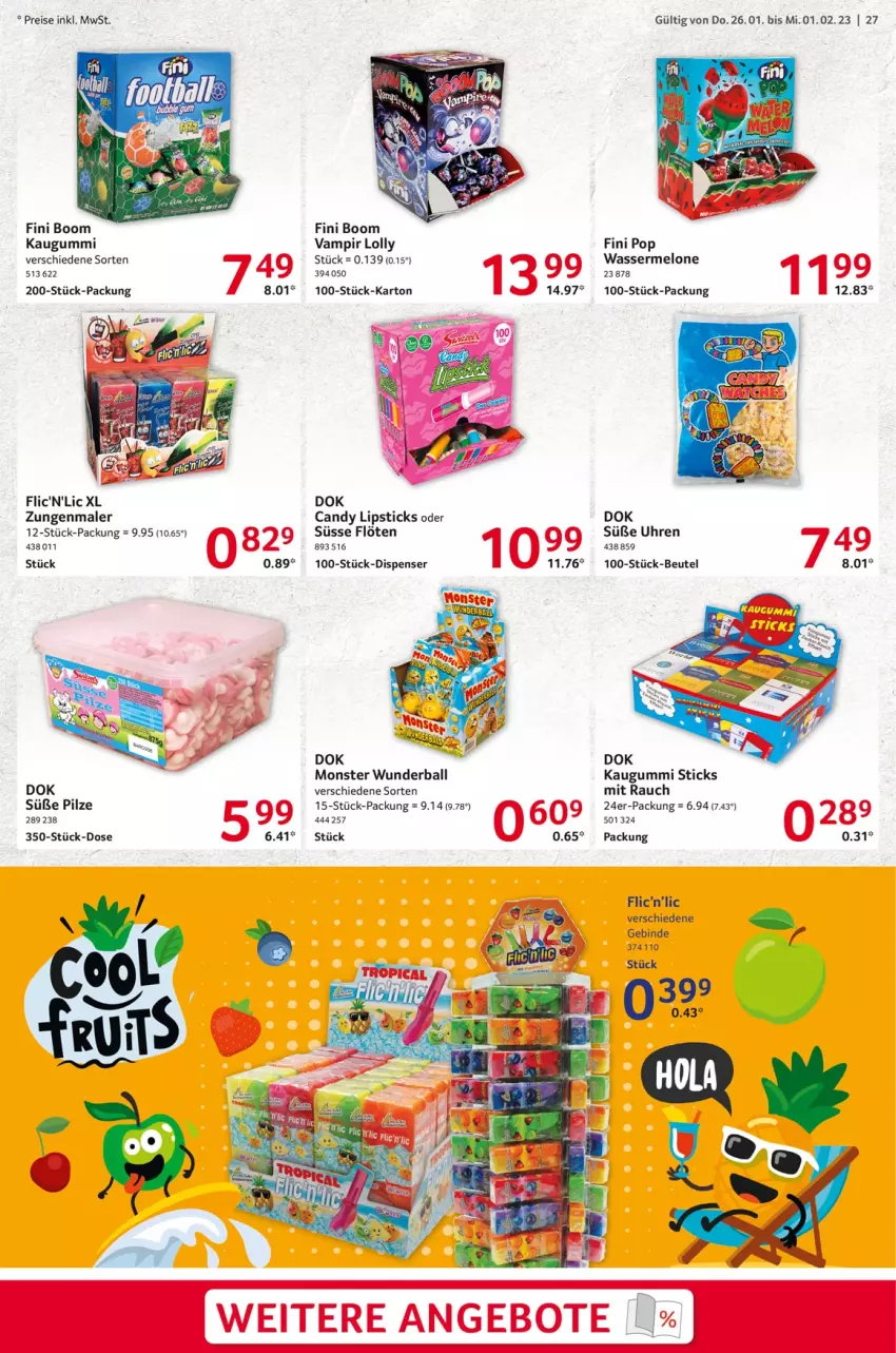 Aktueller Prospekt Selgros - Food - von 26.01 bis 01.02.2023 - strona 27 - produkty: angebot, angebote, ball, beutel, eis, kaugummi, Lipstick, melone, monster, pilze, Rauch, reis, Ti, uhr, wasser, wassermelone