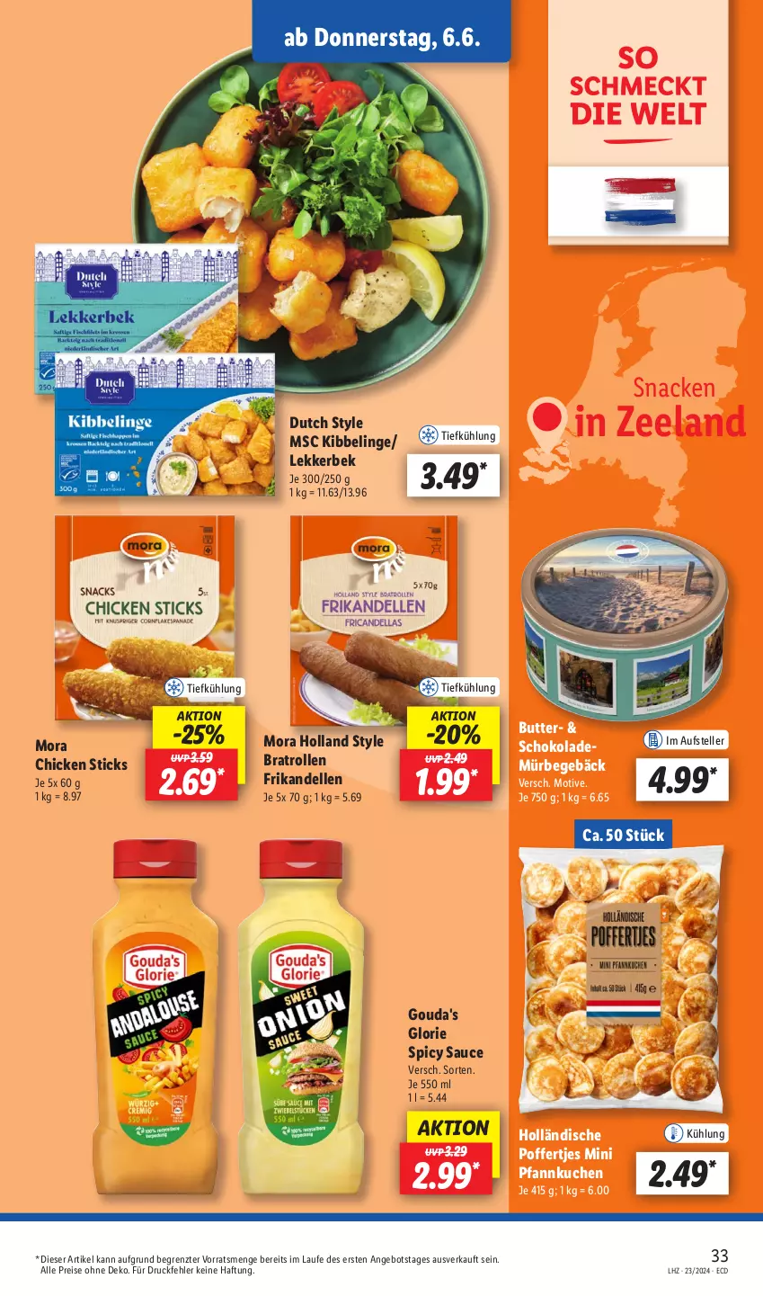 Aktueller Prospekt Lidl - Aktionsprospekt - von 03.06 bis 08.06.2024 - strona 43 - produkty: angebot, butter, dell, eis, Elan, elle, gouda, Gouda's Glorie, kuchen, Pfannkuchen, Poffertjes, reis, sauce, schoko, schokolade, snack, teller, Ti, ZTE