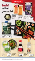 Gazetka promocyjna Lidl - Aktionsprospekt - Gazetka - ważna od 08.06 do 08.06.2024 - strona 15 - produkty: angebot, eis, essig, lachs, mac, mam, reis, sauce, soja, Sushi, Ti, ZTE