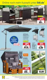 Gazetka promocyjna Lidl - Aktionsprospekt - Gazetka - ważna od 08.06 do 08.06.2024 - strona 32 - produkty: ampelschirm, angebot, angebote, eis, elle, Garten, gartenmöbel, hocker, korb, kunstrasen, leds, Leuchte, möbel, ndk, rasen, reis, rel, Schal, Schale, schirme, siena, strandkorb, stuhl, telefon, teppich, Ti, tisch, uhr, wasser