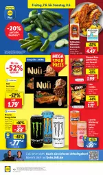 Gazetka promocyjna Lidl - Aktionsprospekt - Gazetka - ważna od 08.06 do 08.06.2024 - strona 52 - produkty: angebot, coupon, drink, drucker, eis, elle, energy drink, Engel, giovanni rana, gnocchi, grill, gurke, gurken, hähnchenbrust, kerze, Meister, monster, Monster Energy, nuii, papier, pfanne, pfannen, Rana, reis, Sprizz, steak, steaks, teller, Ti, tortilla, tortillas, Wild, wild berry, ZTE