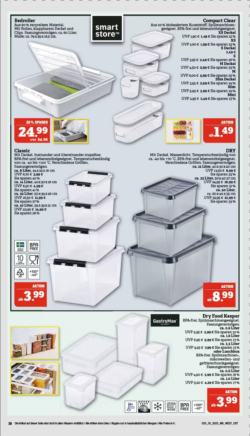 Aktueller Prospekt Marktkauf - Prospekt - von 23.07 bis 29.07.2023 - strona 30 - produkty: bio, decke, Deckel, eis, elle, gefrierschrank, lebensmittel, LG, lunchbox, mikrowelle, reis, Ria, Roller, Schrank, spülmaschinen, Ti, wasser